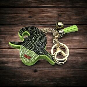 New rhinestone wicked witch purse or backpack keychain charm